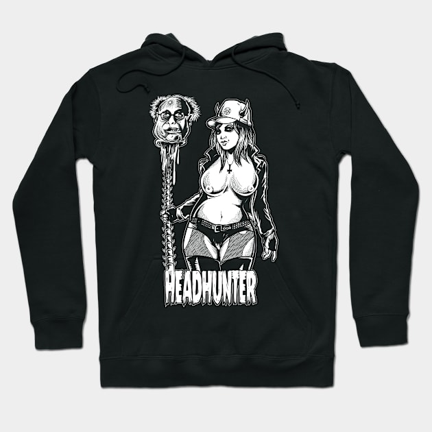 Demon Girl Head Hunter Hoodie by wildsidecomix